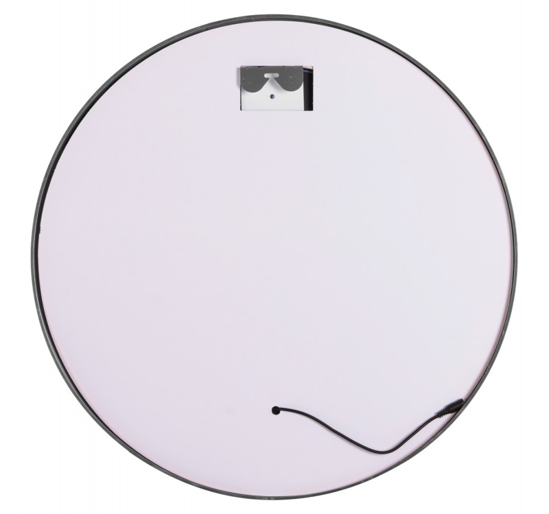 ΚΑΘΡΕΠΤΗΣ ΤΟΙΧΟΥ ΣΤΡΟΓΓΥΛΟΣ ROUNDER HM4503.40 ΑΛΟΥΜΙΝΙΟ ΣΕ ΑΣΗΜΙ-ΦΩΤΙΣΜΟΣ LED Φ80εκ.