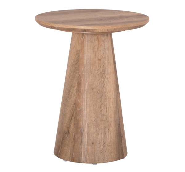 ΒΟΗΘΗΤΙΚΟ ΤΡΑΠΕΖΑΚΙ KARAN HM18029 MDF ΣΕ ΦΥΣΙΚΟ ΧΡΩΜΑ ΞΥΛΟΥ Φ45x56,5Υεκ