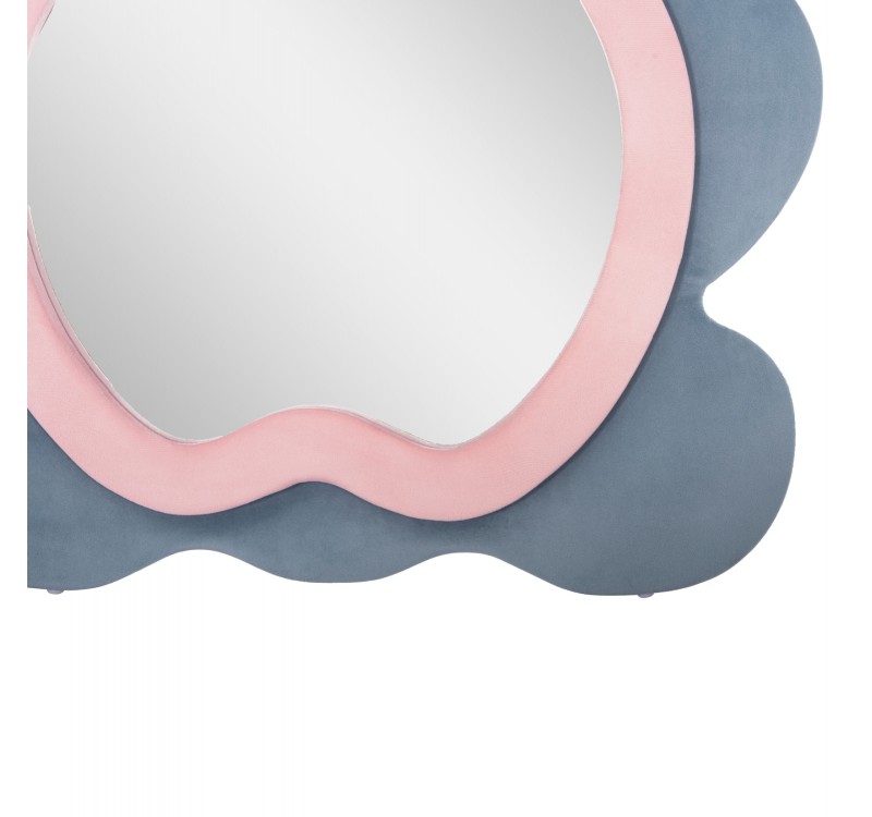 ΠΑΙΔΙΚΟΣ ΚΑΘΡΕΦΤΗΣ ΔΑΠΕΔΟΥ BUNNY HM4489.02 MDF ΡΟΖ & ΜΠΛΕ-ΜΑΥΡΟ STAND 80x162Υεκ.