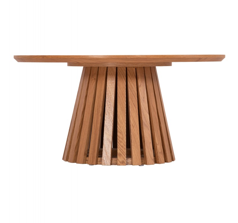 ΤΡΑΠΕΖΙ ΣΑΛΟΝΙΟΥ TALBERT HM18024 MDF ΣΕ ΑΝΟΙΧΤΟ ΦΥΣΙΚΟ ΞΥΛΟΥ Φ80x40,5Υεκ.