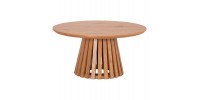 ΤΡΑΠΕΖΙ ΣΑΛΟΝΙΟΥ TALBERT HM18024 MDF ΣΕ ΑΝΟΙΧΤΟ ΦΥΣΙΚΟ ΞΥΛΟΥ Φ80x40,5Υεκ.