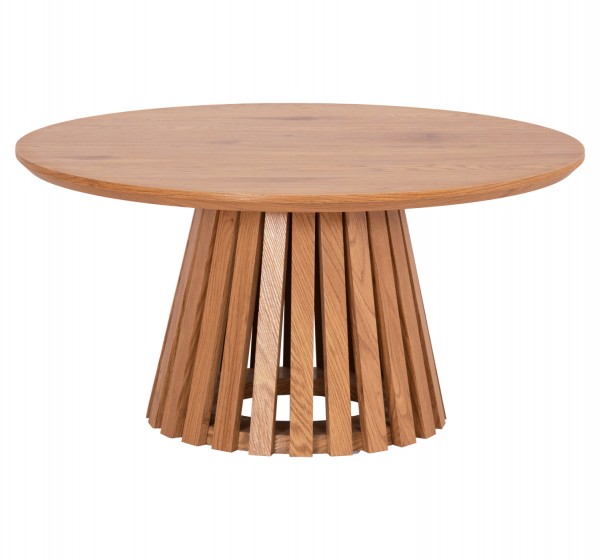 ΤΡΑΠΕΖΙ ΣΑΛΟΝΙΟΥ TALBERT HM18024 MDF ΣΕ ΑΝΟΙΧΤΟ ΦΥΣΙΚΟ ΞΥΛΟΥ Φ80x40,5Υεκ.