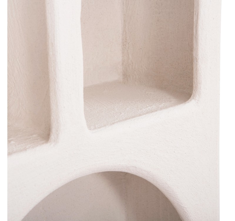 ΡΑΦΙΕΡΑ ΤΟΙΧΟΥ ΣΕΙΡΑ SANTORINI HM18069 MDF ΣΕ ΥΠΟΛΕΥΚΟ ΧΡΩΜΑ 47,5x18x120Υεκ.