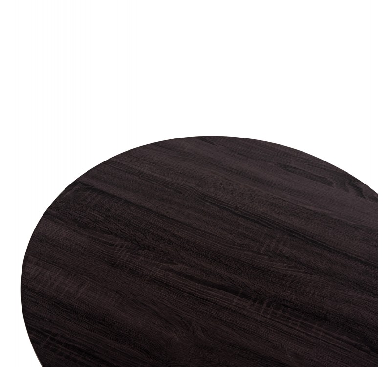 ΤΡΑΠΕΖΙ ΣΑΛΟΝΙΟΥ SEWELL HM18033 MDF ΣΕ ZEBRANO-ΜΕΤΑΛΛΙΚΑ ΠΟΔΙΑ-WICKER Φ80x46,5Υεκ.