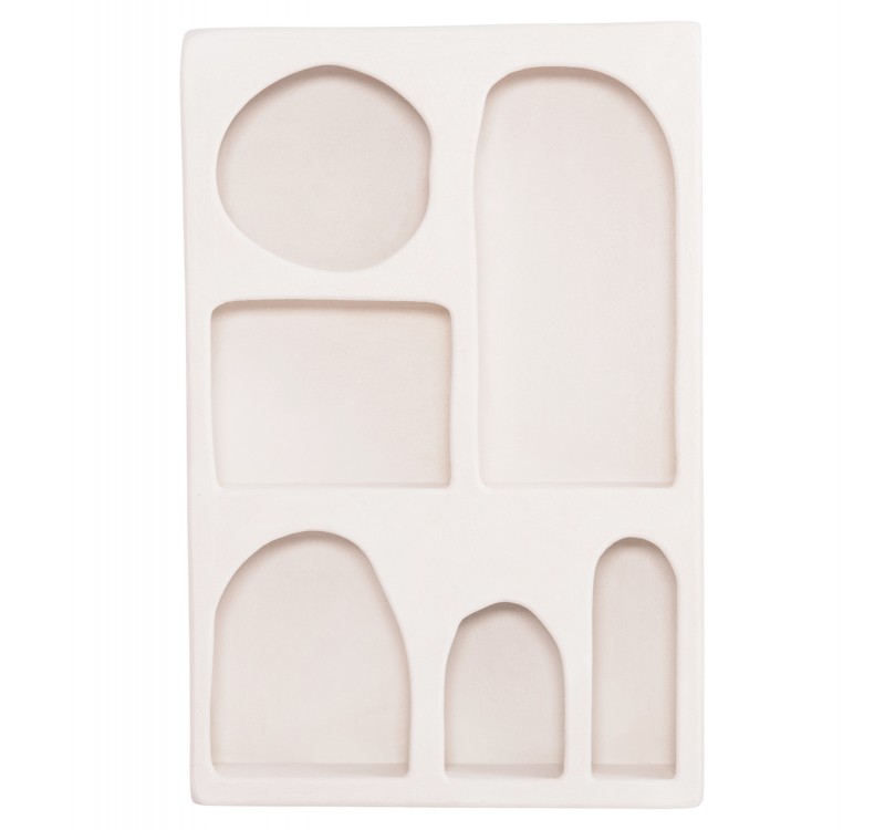 ΡΑΦΙΕΡΑ-ΚΟΜΜΟ ΣΕΙΡΑ SANTORINI HM18059 MDF ΣΕ ΥΠΟΛΕΥΚΟ 80x18x120Υεκ.