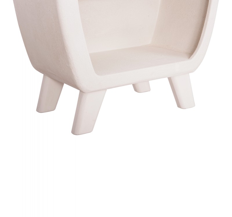 ΡΑΦΙΕΡΑ ΣΕΙΡΑ SANTORINI HM18067 MDF ΣΕ ΥΠΟΛΕΥΚΟ ΧΡΩΜΑ 80x38x196Υεκ.