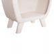 ΡΑΦΙΕΡΑ ΣΕΙΡΑ SANTORINI HM18067 MDF ΣΕ ΥΠΟΛΕΥΚΟ ΧΡΩΜΑ 80x38x196Υεκ.