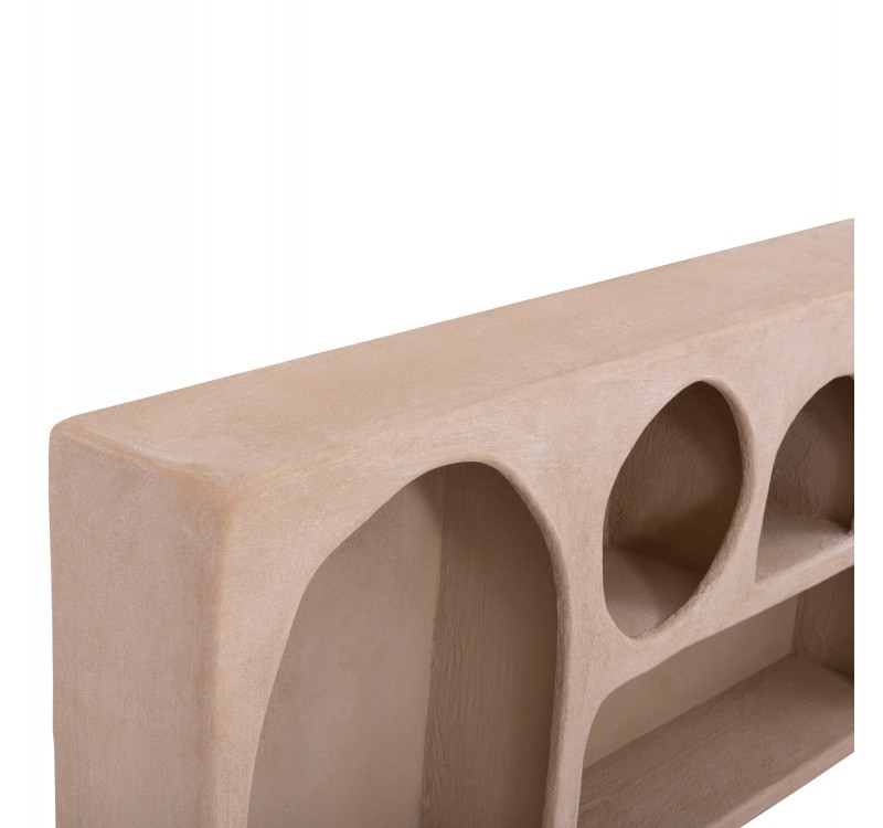 ΡΑΦΙ ΤΟΙΧΟΥ ΣΕΙΡΑ SANTORINI HM18063.02 MDF ΣΕ ΚΑΦΕ 120x18x60Υεκ.