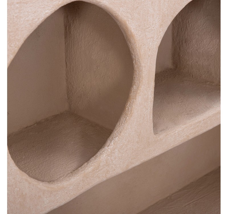 ΡΑΦΙ ΤΟΙΧΟΥ ΣΕΙΡΑ SANTORINI HM18063.02 MDF ΣΕ ΚΑΦΕ 120x18x60Υεκ.