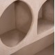 ΡΑΦΙ ΤΟΙΧΟΥ ΣΕΙΡΑ SANTORINI HM18063.02 MDF ΣΕ ΚΑΦΕ 120x18x60Υεκ.