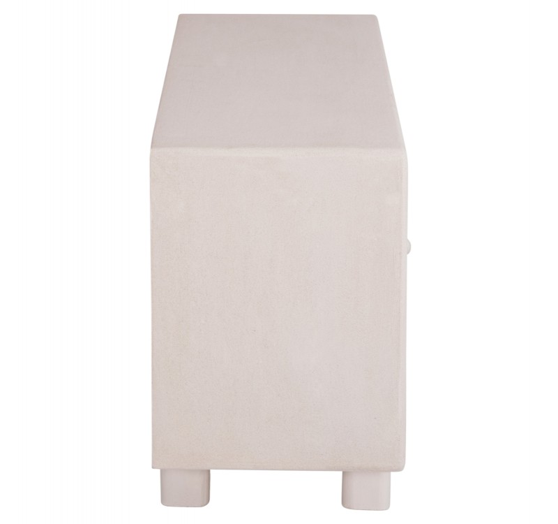 ΜΠΟΥΦΕΣ ΣΕΙΡΑ SANTORINI HM18068 MDF ΣΕ ΥΠΟΛΕΥΚΟ ΧΡΩΜΑ-3 ΠΟΡΤΕΣ 140x38x64Υεκ.
