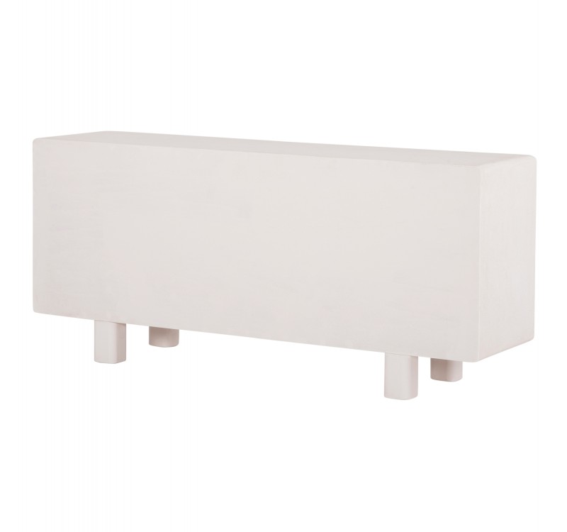 ΜΠΟΥΦΕΣ ΣΕΙΡΑ SANTORINI HM18068 MDF ΣΕ ΥΠΟΛΕΥΚΟ ΧΡΩΜΑ-3 ΠΟΡΤΕΣ 140x38x64Υεκ.