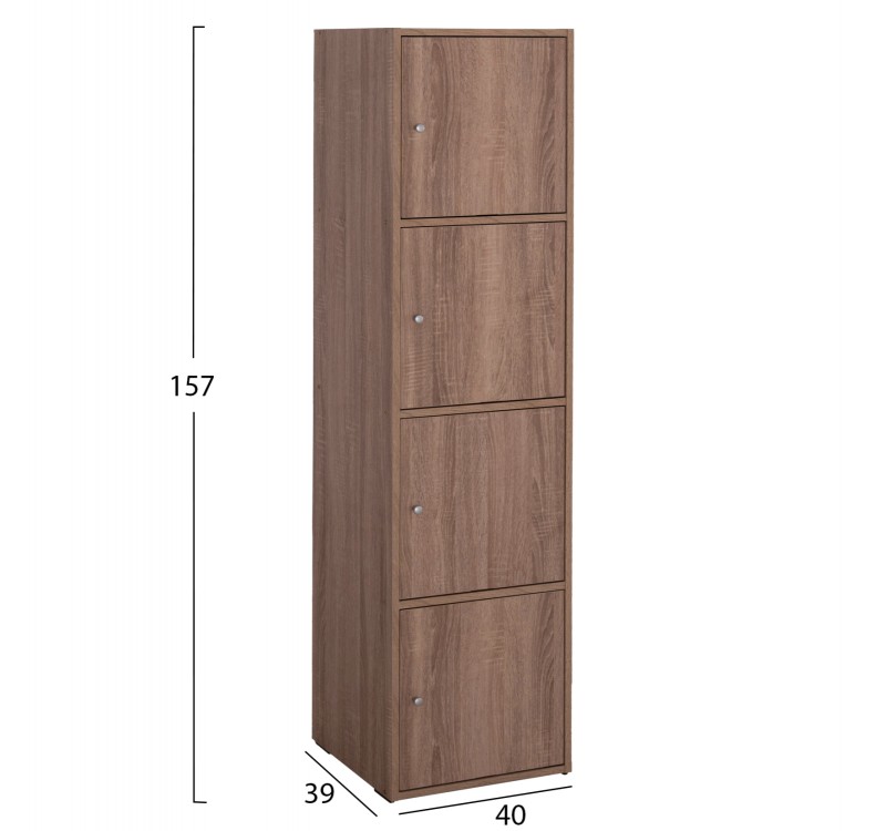 ΝΤΟΥΛΑΠΙ SORIANO HM9940.11 SONAMA OAK ΜΕΛΑΜΙΝΗ 40x39-41x157Υεκ.