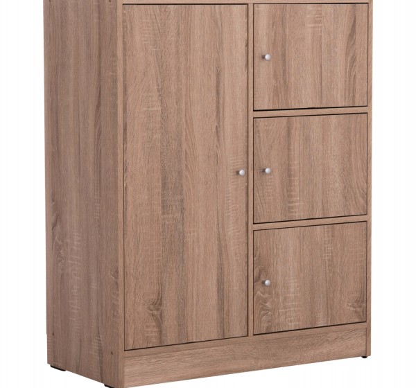 ΝΤΟΥΛΑΠΙ ΜΕ 4 ΑΠΟΘ.ΧΩΡΟΥΣ MATIN HM2479.02 SONAMA OAK ΜΕΛΑΜΙΝΗ 80x39,5x99,5Υεκ.