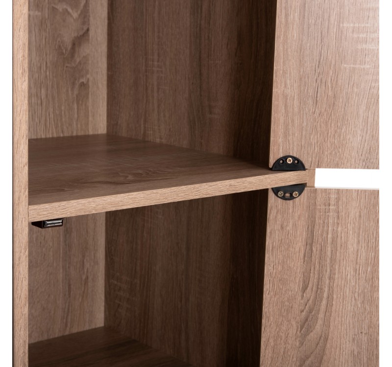 ΝΤΟΥΛΑΠΙ ΜΕ 4 ΑΠΟΘ.ΧΩΡΟΥΣ MATIN HM2479.02 SONAMA OAK ΜΕΛΑΜΙΝΗ 80x39,5x99,5Υεκ.