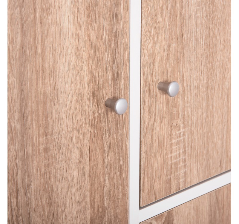 ΝΤΟΥΛΑΠΙ ΜΕ 4 ΑΠΟΘ.ΧΩΡΟΥΣ MATIN HM2479.01 SONAMA OAK-ΛΕΥΚΗ ΜΕΛΑΜΙΝΗ 80x39,5x99,5Υεκ