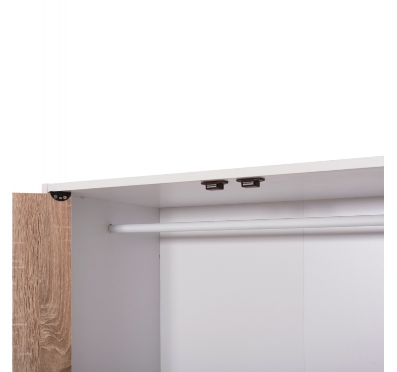ΝΤΟΥΛΑΠΙ ΜΕ 4 ΑΠΟΘ.ΧΩΡΟΥΣ MATIN HM2480.01 SONAMA OAK-ΛΕΥΚΗ ΜΕΛΑΜΙΝΗ 117x39,5x99,5Υεκ