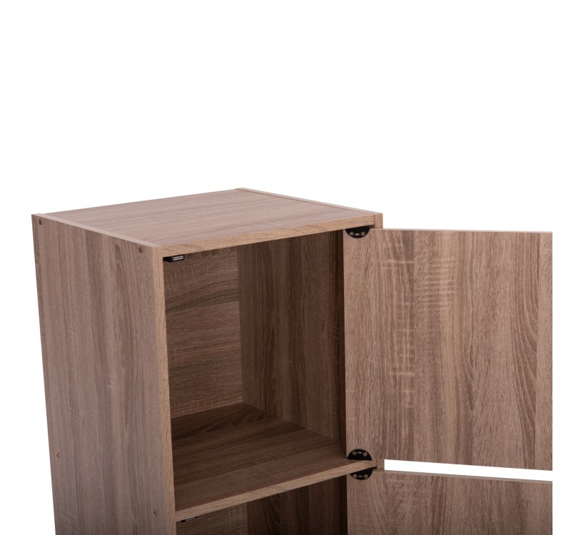 ΝΤΟΥΛΑΠΙ ΜΕ 3 ΑΠΟΘ. ΧΩΡΟΥΣ SORIANO HM9939.11 SONAMA OAK ΜΕΛΑΜΙΝΗ 40x39x119Υεκ.