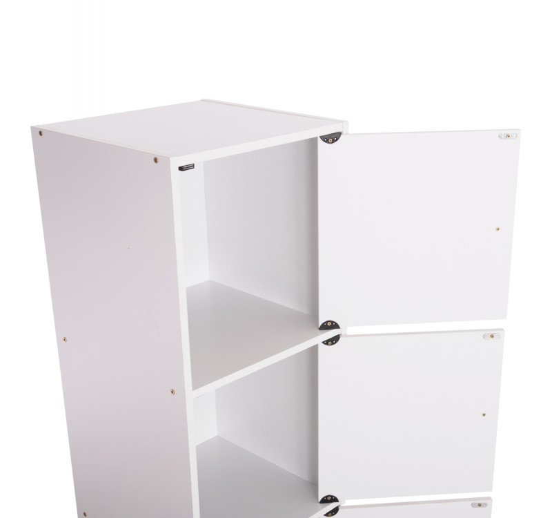 ΝΤΟΥΛΑΠΙ ΜΕ 3 ΑΠΟΘ. ΧΩΡΟΥΣ SORIANO HM9939.01 ΛΕΥΚΗ ΜΕΛΑΜΙΝΗ 40x39x119Υεκ.