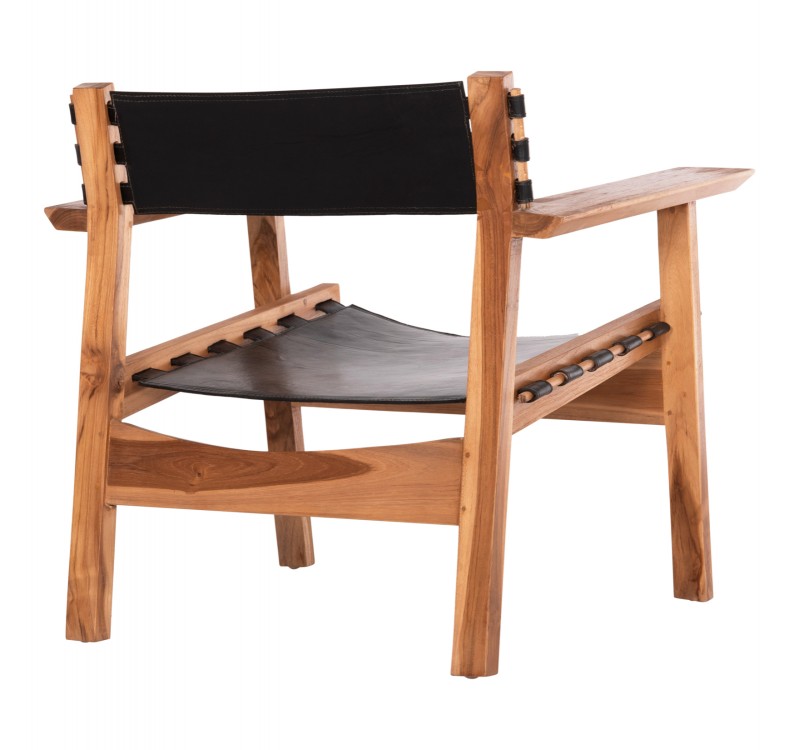 ΠΟΛΥΘΡΟΝΑ KONNA HM9928.01 TEAK ΞΥΛΟ ΣΕ ΦΥΣΙΚΟ-ΔΕΡΜΑ ΑΓΕΛΑΔΟΣ ΣΕ ΜΑΥΡΟ 80x64x73Υεκ.