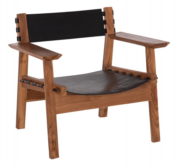 ΠΟΛΥΘΡΟΝΑ KONNA HM9928.01 TEAK ΞΥΛΟ ΣΕ ΦΥΣΙΚΟ-ΔΕΡΜΑ ΑΓΕΛΑΔΟΣ ΣΕ ΜΑΥΡΟ 80x64x73Υεκ.