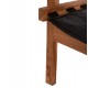 ΠΟΛΥΘΡΟΝΑ KONNA HM9928.01 TEAK ΞΥΛΟ ΣΕ ΦΥΣΙΚΟ-ΔΕΡΜΑ ΑΓΕΛΑΔΟΣ ΣΕ ΜΑΥΡΟ 80x64x73Υεκ.