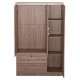 ΝΤΟΥΛΑΠΑ ΜΕ ΚΑΘΡΕΦΤΗ & ΣΥΡΤΑΡΙΑ JARRY HM2485.11 SONAMA OAK ΜΕΛΑΜΙΝΗ 119x48x183Υεκ
