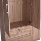 ΝΤΟΥΛΑΠΑ ΜΕ ΚΑΘΡΕΦΤΗ & ΣΥΡΤΑΡΙΑ JARRY HM2485.11 SONAMA OAK ΜΕΛΑΜΙΝΗ 119x48x183Υεκ