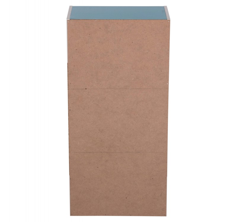 ΡΑΦΙΕΡΑ ΤΟΙΧΟΥ CUBICON HM9941.05 ΜΠΛΕ-ΛΕΥΚΗ ΜΕΛΑΜΙΝΗ 38,5x23,5x80Υεκ.