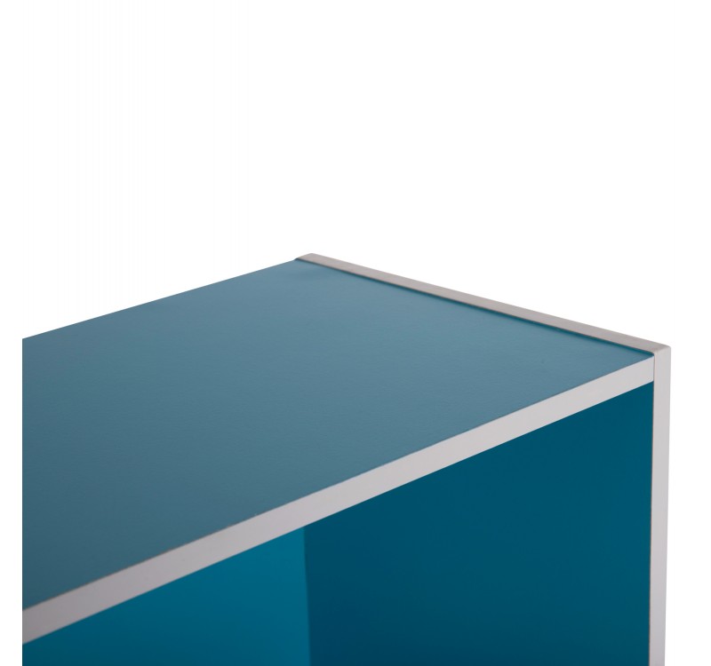 ΡΑΦΙΕΡΑ ΤΟΙΧΟΥ CUBICON HM9941.05 ΜΠΛΕ-ΛΕΥΚΗ ΜΕΛΑΜΙΝΗ 38,5x23,5x80Υεκ.