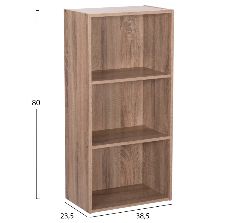 ΡΑΦΙΕΡΑ ΤΟΙΧΟΥ CUBICON HM9941.02 SONAMA OAK ΜΕΛΑΜΙΝΗ 38,5x23,5x80Υεκ.