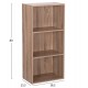 ΡΑΦΙΕΡΑ ΤΟΙΧΟΥ CUBICON HM9941.02 SONAMA OAK ΜΕΛΑΜΙΝΗ 38,5x23,5x80Υεκ.