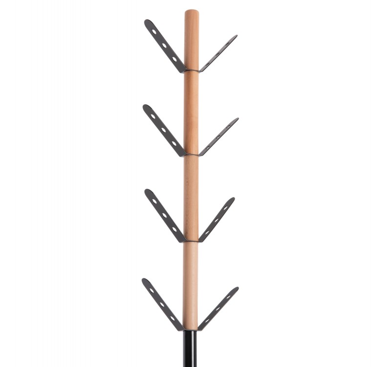 ΚΑΛΟΓΕΡΟΣ BILLY HM18075.01 ΞΥΛΟ ΟΞΙΑ-ΜΑΥΡΟ ΜΕΤΑΛΛΟ-ΒΑΣΗ ΜΕ ΞΥΛΟ Φ37,5X180Υεκ.