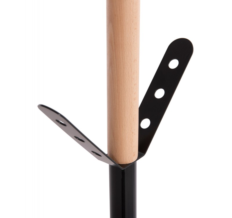 ΚΑΛΟΓΕΡΟΣ BILLY HM18075.01 ΞΥΛΟ ΟΞΙΑ-ΜΑΥΡΟ ΜΕΤΑΛΛΟ-ΒΑΣΗ ΜΕ ΞΥΛΟ Φ37,5X180Υεκ.