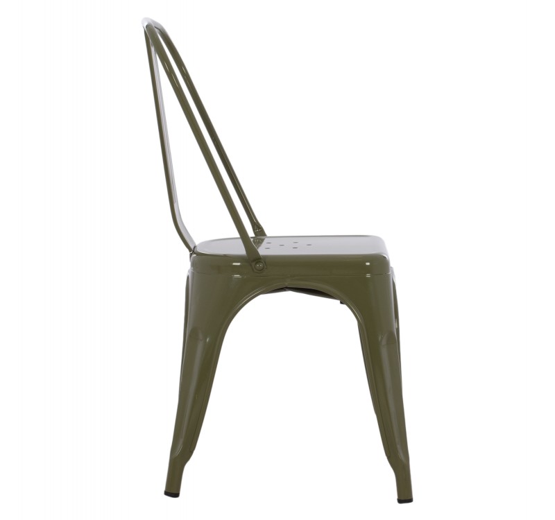 ΚΑΡΕΚΛΑ ΜΕΤΑΛΛΙΚΗ MELITA-PRO HM8641.43 ΣΕ DARK OLIVE GREEN 44x47x84.5Υεκ.
