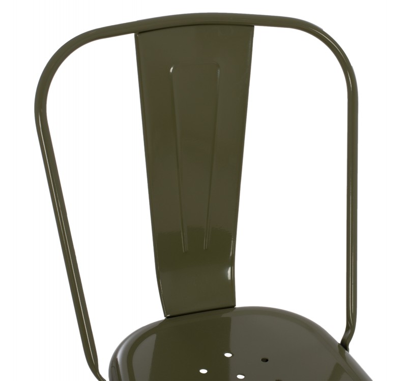 ΚΑΡΕΚΛΑ ΜΕΤΑΛΛΙΚΗ MELITA-PRO HM8641.43 ΣΕ DARK OLIVE GREEN 44x47x84.5Υεκ.