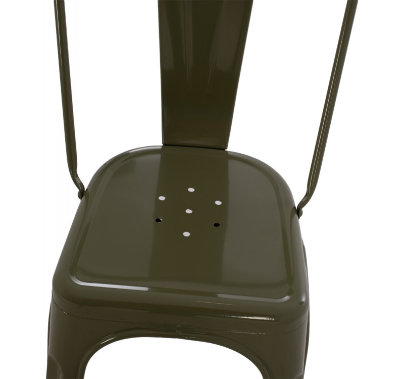 ΚΑΡΕΚΛΑ ΜΕΤΑΛΛΙΚΗ MELITA-PRO HM8641.43 ΣΕ DARK OLIVE GREEN 44x47x84.5Υεκ.