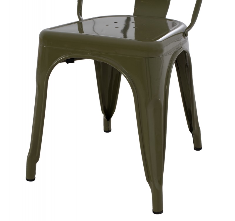ΚΑΡΕΚΛΑ ΜΕΤΑΛΛΙΚΗ MELITA-PRO HM8641.43 ΣΕ DARK OLIVE GREEN 44x47x84.5Υεκ.