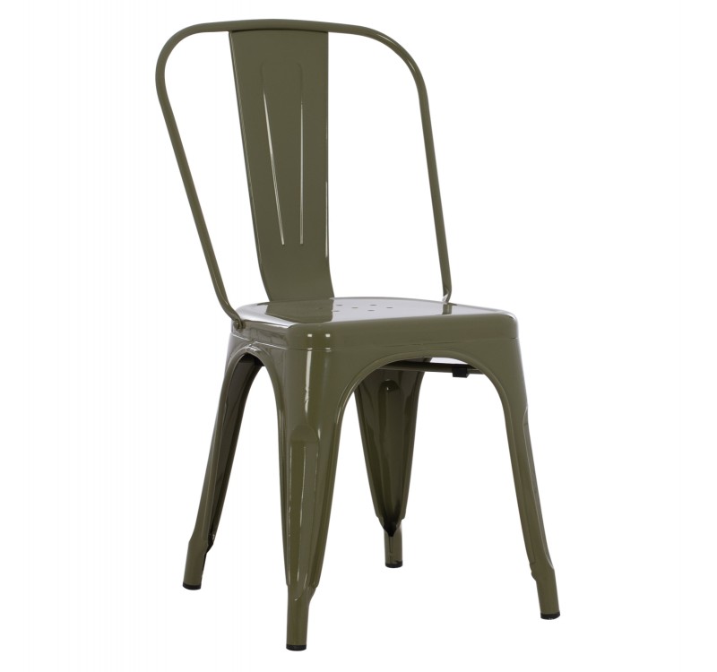 ΚΑΡΕΚΛΑ ΜΕΤΑΛΛΙΚΗ MELITA-PRO HM8641.43 ΣΕ DARK OLIVE GREEN 44x47x84.5Υεκ.