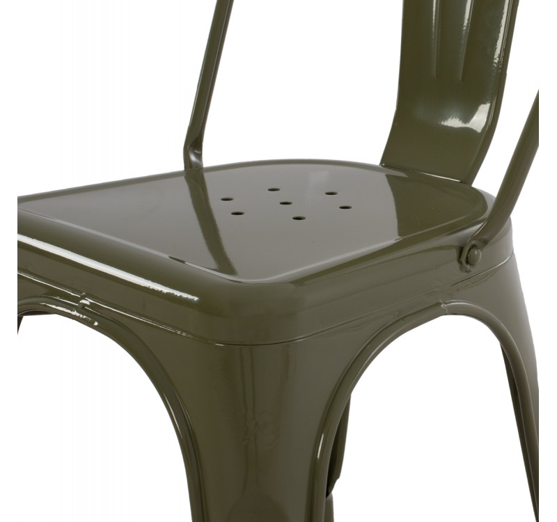 ΚΑΡΕΚΛΑ ΜΕΤΑΛΛΙΚΗ MELITA-PRO HM8641.43 ΣΕ DARK OLIVE GREEN 44x47x84.5Υεκ.