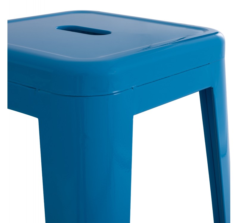 ΣΚΑΜΠΟ ΜΠΑΡ ΜΕΤΑΛΛΙΚΟ MELITA-PRO HM8642.48 ΣΕ ΜΠΛΕ 43x43x78Υεκ.