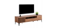 ΕΠΙΠΛΟ ΤΗΛΕΟΡΑΣΗΣ ΣΕΙΡΑ HARRY HM18008.01 ΜΕΛΑΜΙΝΗ ΦΥΣΙΚΟ ΞΥΛΟΥ-ΜΑΥΡΟ 200x40x47,5Υεκ.