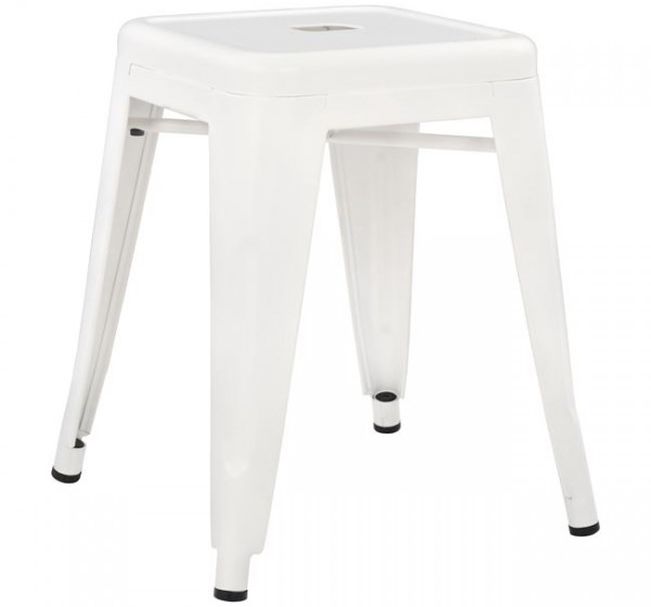 ΣΚΑΜΠΟ ΜΕΤΑΛΛΙΚΟ MELITA HM0096.41 ΣΕ MILK WHITE ΧΡΩΜΑ 37x37x45Υεκ.