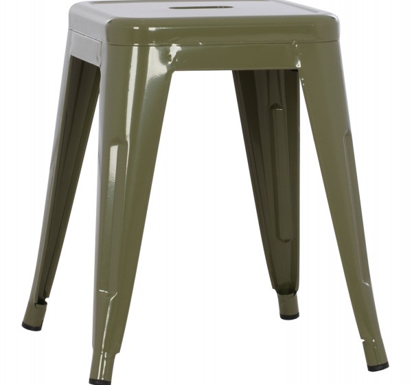 ΣΚΑΜΠΟ ΜΕΤΑΛΛΙΚΟ MELITA HM0096.43 ΣΕ DARK OLIVE ΧΡΩΜΑ 37x37x45Υεκ.