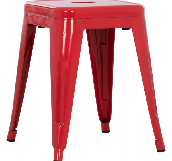 ΣΚΑΜΠΟ ΜΕΤΑΛΛΙΚΟ MELITA HM0096.44 ΣΕ ΚΟΚΚΙΝΟ ΧΡΩΜΑ 37x37x45Υεκ.