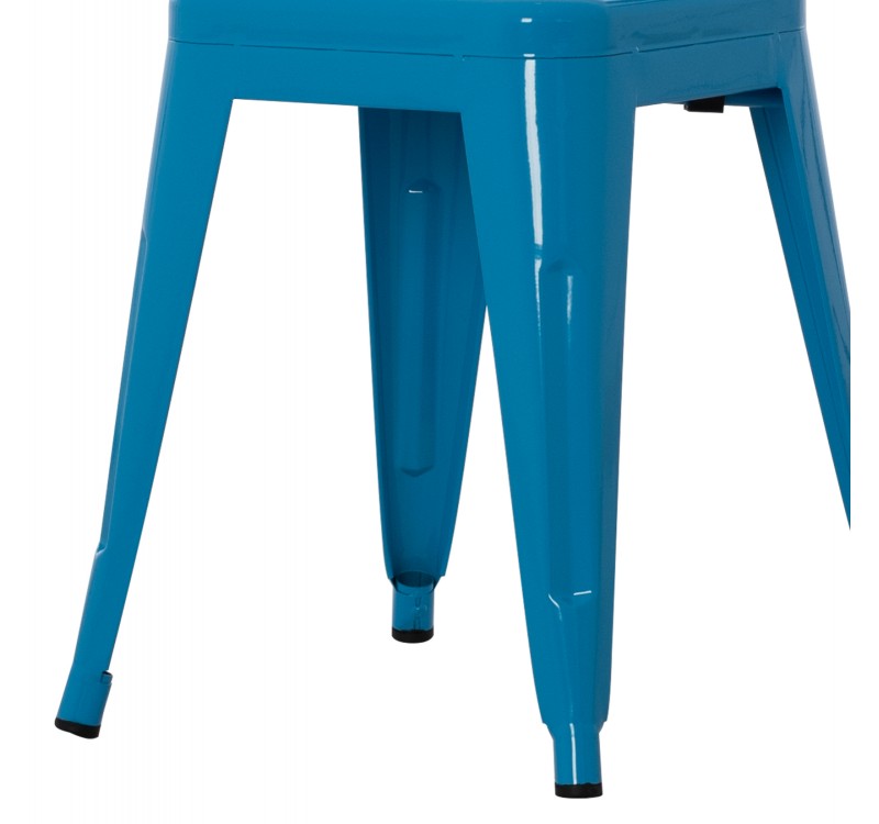 ΣΚΑΜΠΟ ΜΕΤΑΛΛΙΚΟ MELITA HM0096.48 ΣΕ ΜΠΛΕ ΧΡΩΜΑ 37x37x45Υεκ.