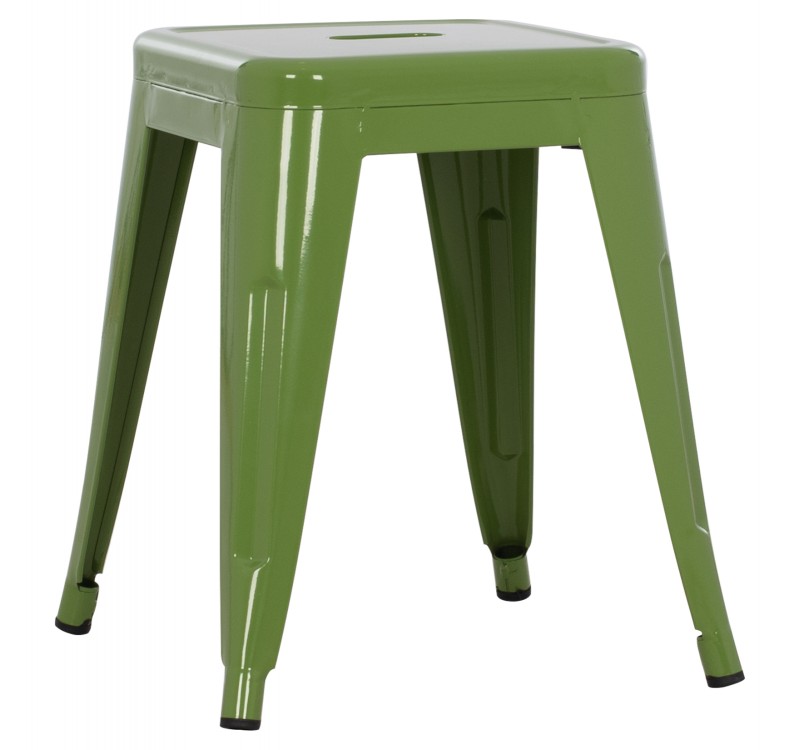 ΣΚΑΜΠΟ ΜΕΤΑΛΛΙΚΟ MELITA HM0096.53 ΣΕ LIGHT OLIVE GREEN ΧΡΩΜΑ 37x37x45Υεκ.