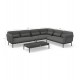 ΣΕΤ ΣΑΛΟΝΙ ΕΞ.ΧΩΡΟΥ 4ΤΜΧ PEGASUS HM6199.01 ΣΚΟΥΡΟ ΓΚΡΙ ΑΛΟΥΜ.-ΣΧΟΙΝΙ-ΥΦΑΣΜΑ OLEFIN