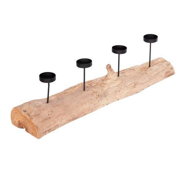 ΕΠΙΤΡΑΠΕΖΙΟ ΚΗΡΟΠΗΓΙΟ FRAN HM4391 ΞΥΛΟ ΤΕΑΚ-ΜΕΤΑΛΛΟ 71x15x17Υεκ.