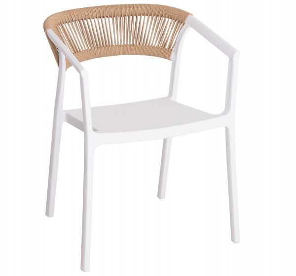 ΠΟΛΥΘΡΟΝΑ ΠΟΛΥΠΡΟΠΥΛΕΝΙΟΥ BOGI HM6240.01 ΛΕΥΚΗ ΜΕ ΜΠΕΖ ΣΧΟΙΝΙ 55x53.5x74Υεκ.